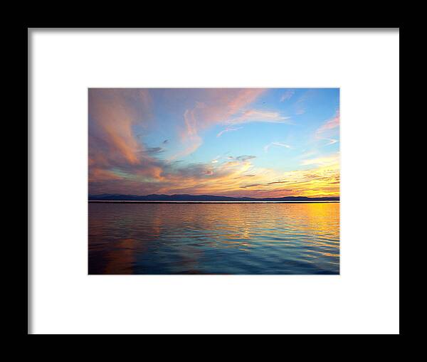 Sunset Framed Print featuring the photograph Butterfly Sky by Mike Reilly