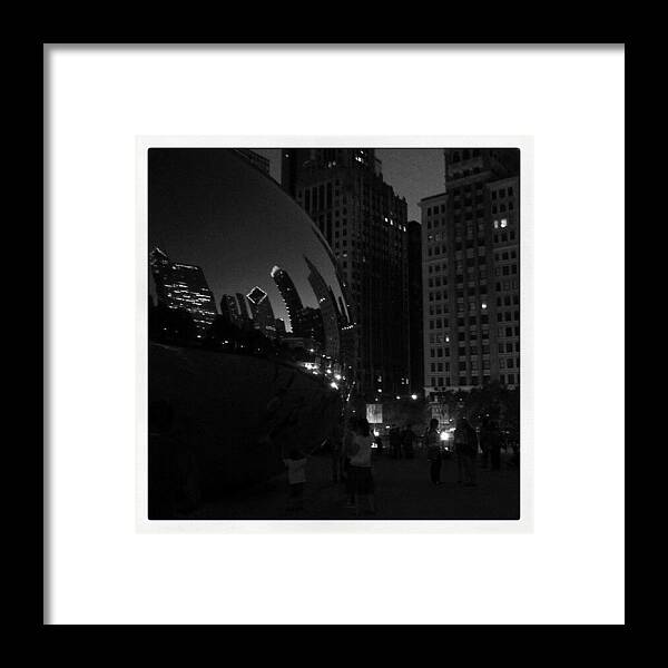 City Framed Print featuring the photograph #bw #chicago #city #illinois #instahub by Alberto Chavez