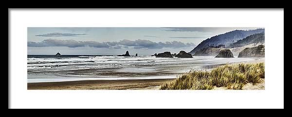 By Framed Print featuring the photograph By the Sea - Seaside Oregon State by James Heckt