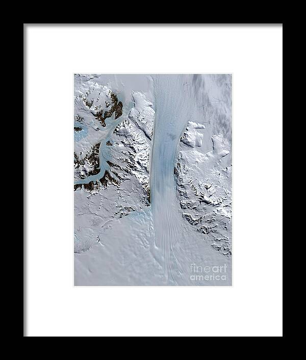 Antarctica Framed Print featuring the photograph Byrd Glacier by Nasa