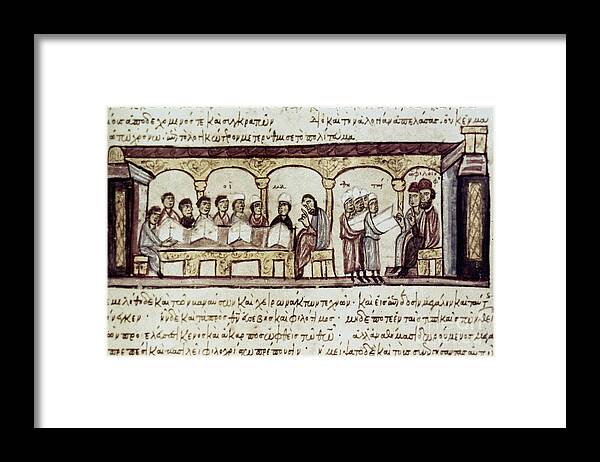 13th Century Framed Print featuring the photograph Byzantine Philosophy School by Granger