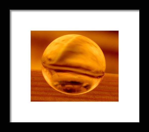 Raindrop Framed Print featuring the photograph C Ribet Orbscape Living Embers Emergence by C Ribet