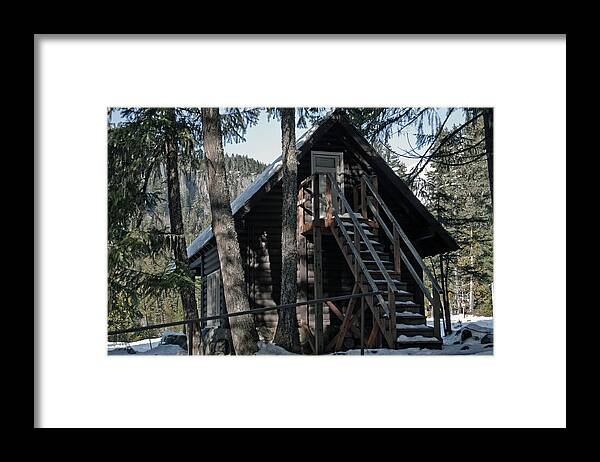 Nature Framed Print featuring the photograph Cabin Get Away by Tikvah's Hope