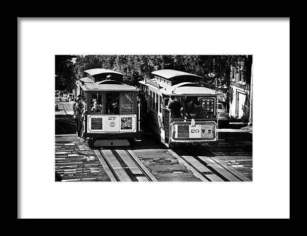 Transport Framed Print featuring the photograph Cable Cars by Ralf Kaiser