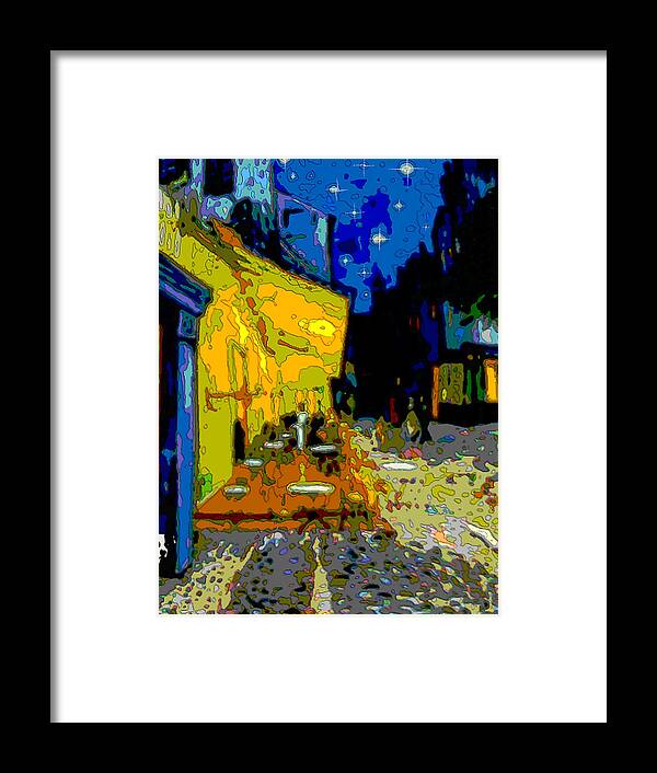 Vangogh Framed Print featuring the painting Cafe Vincent by Jann Paxton