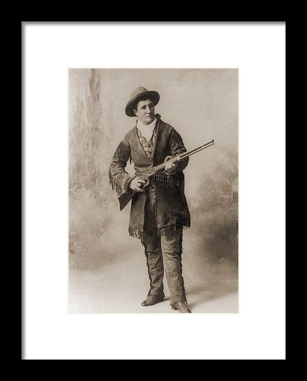 History Framed Print featuring the photograph Calamity Jane 1852-1903, In A Studio by Everett
