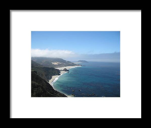 Kathy Long Framed Print featuring the photograph California Coast by Kathy Long
