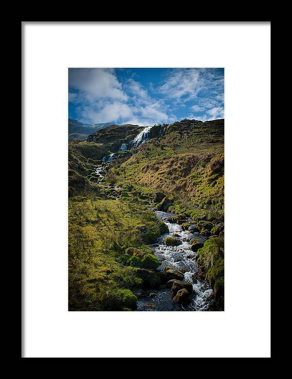 Chris Framed Print featuring the photograph Calmness at the falls by Chris Boulton