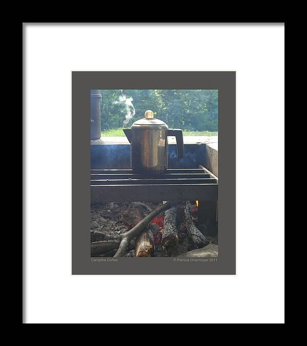 Camping Framed Print featuring the photograph Campfire Coffee by Patricia Overmoyer