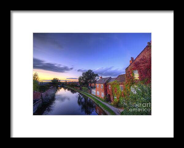  Yhun Suarez Framed Print featuring the photograph Canal Sunset by Yhun Suarez