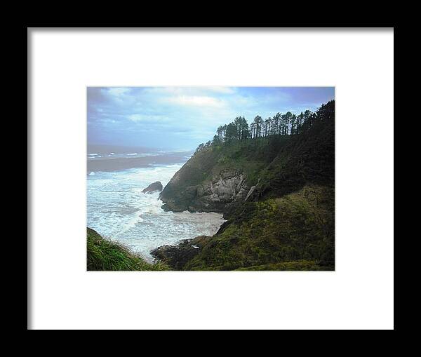 Cape Disappointment Framed Print featuring the photograph Cape Disappointment by Kelly Manning
