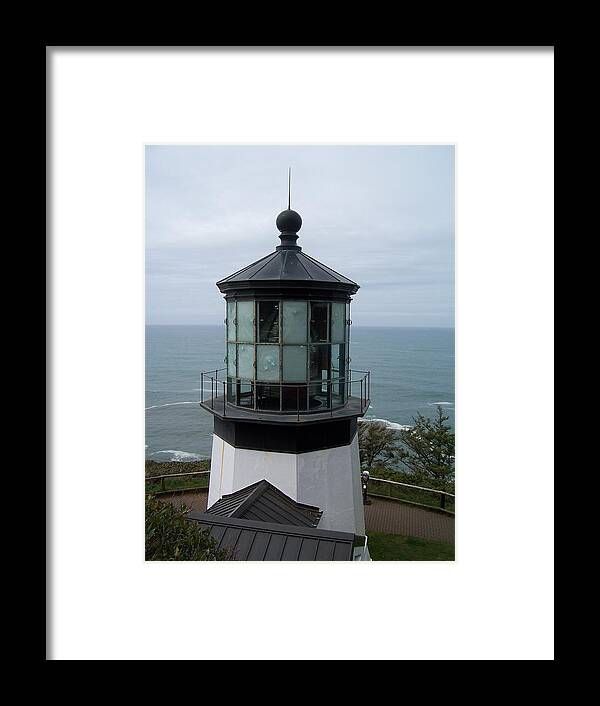 Sky Framed Print featuring the photograph Cape Meares Lighthouse by Peter Mooyman