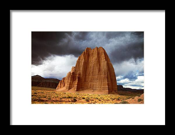 Capitol Reef National Framed Print featuring the photograph Capitol Reef National Park Cathedral Valley by Mark Smith