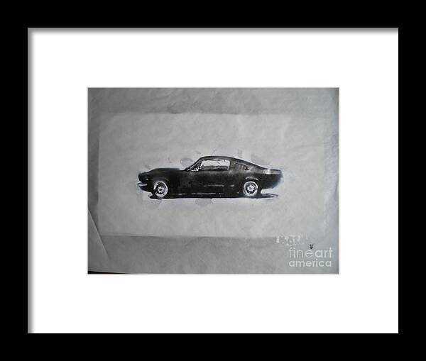 Car 69 Nice Sportcar Framed Print featuring the painting Car 69 by Barry Boom