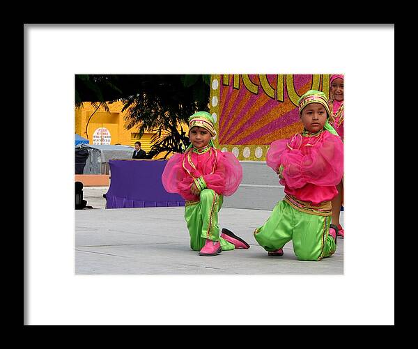 Carnaval Framed Print featuring the photograph Carnaval Children Dancers 1 by Keith Stokes