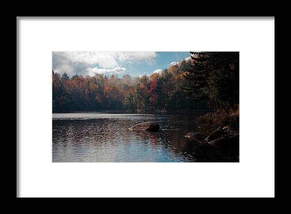 Adirondack's Framed Print featuring the photograph Cary Lake in the Adirondacks by David Patterson