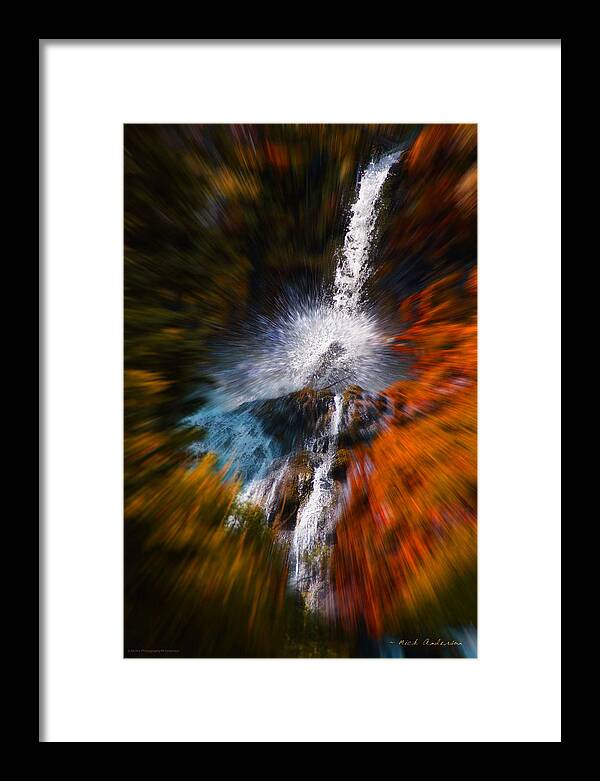Color Framed Print featuring the photograph Cascade Waterfall by Mick Anderson