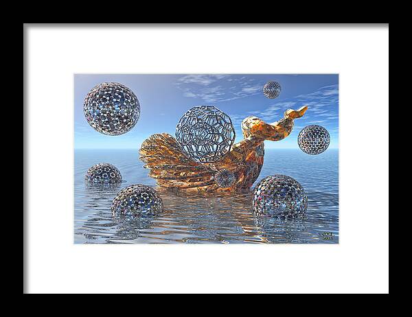 Computer Framed Print featuring the digital art Cathexis II by Manny Lorenzo
