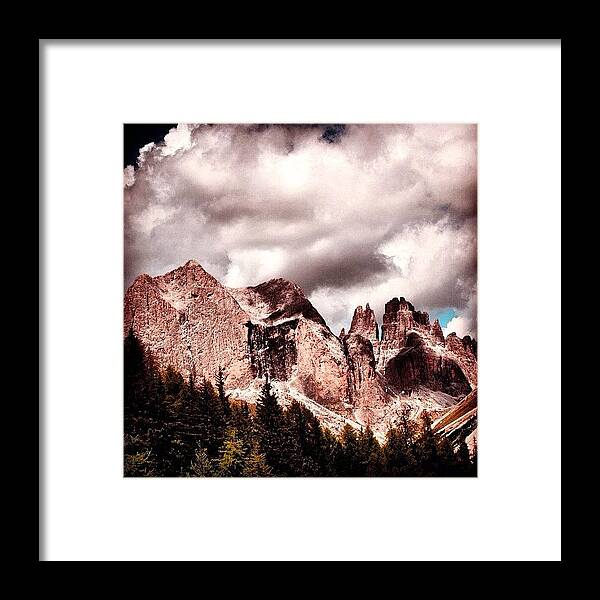  Framed Print featuring the photograph Catinaccio - Dolomiti by Luisa Azzolini