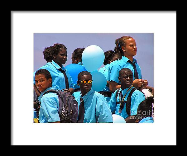 Bahamas Framed Print featuring the photograph Celebrate by Li Newton