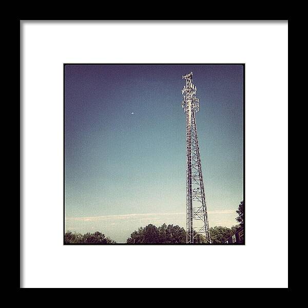  Framed Print featuring the photograph Cell Phone Tower by Dustin K Ryan