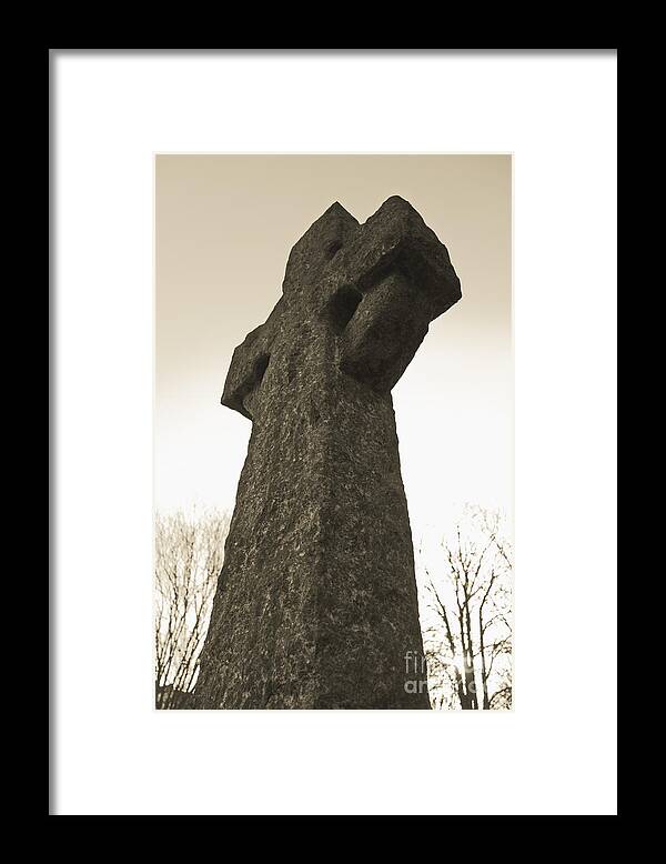Britain Framed Print featuring the photograph Celtic cross by Roberto Morgenthaler