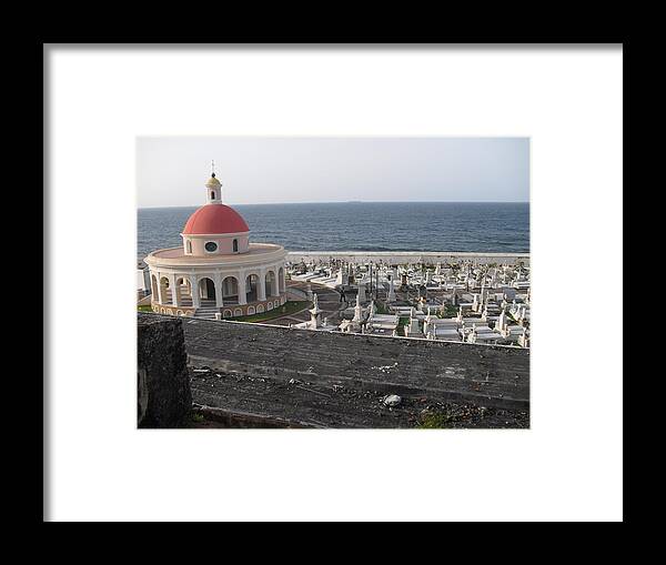 Landscape Framed Print featuring the photograph Cemetery by Melissa Torres