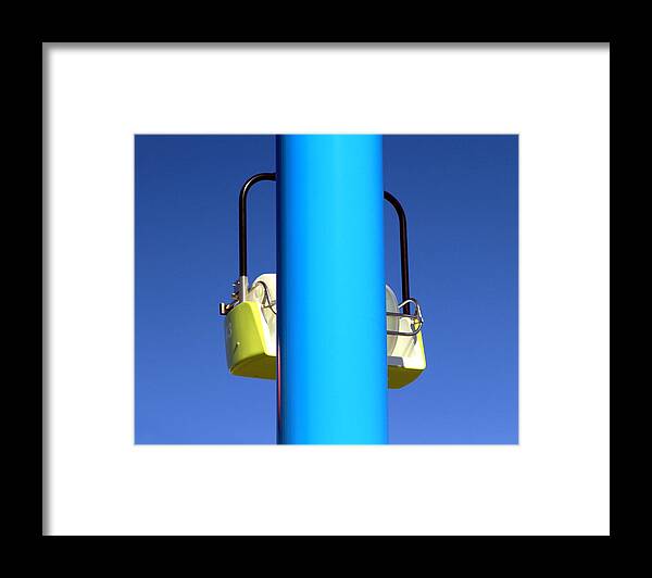 Snow Framed Print featuring the photograph Chairlift Cart by Valentino Visentini