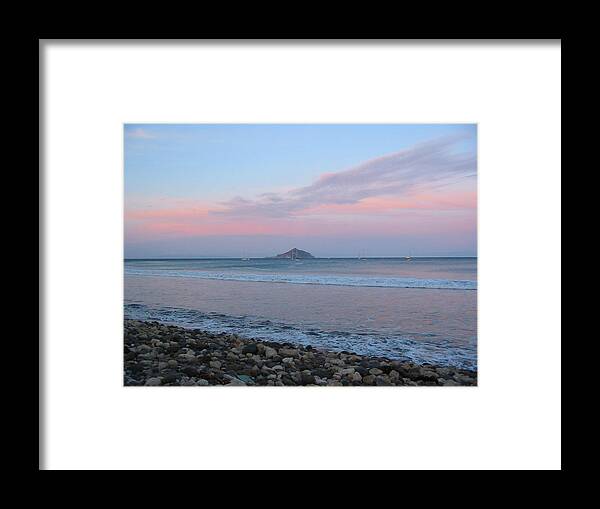  Framed Print featuring the photograph Channel Islands Pink by Mark Norman