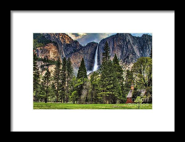 Cooks Meadow Framed Print featuring the photograph Chapel in the Valley 2 by Sue Karski