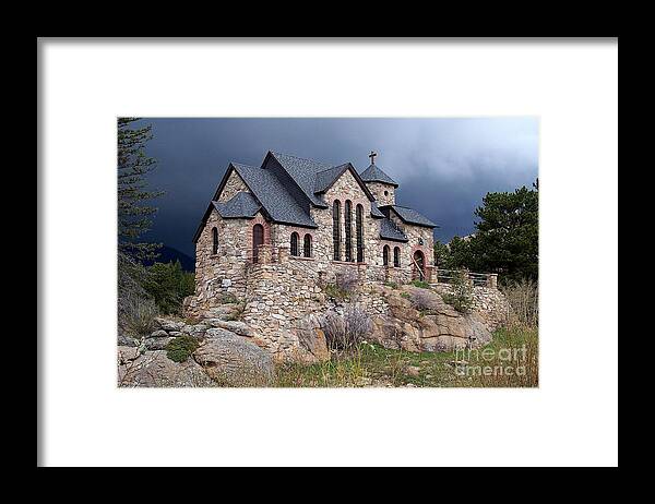 Churches Framed Print featuring the photograph Chapel on the Rocks No. 1 by Dorrene BrownButterfield