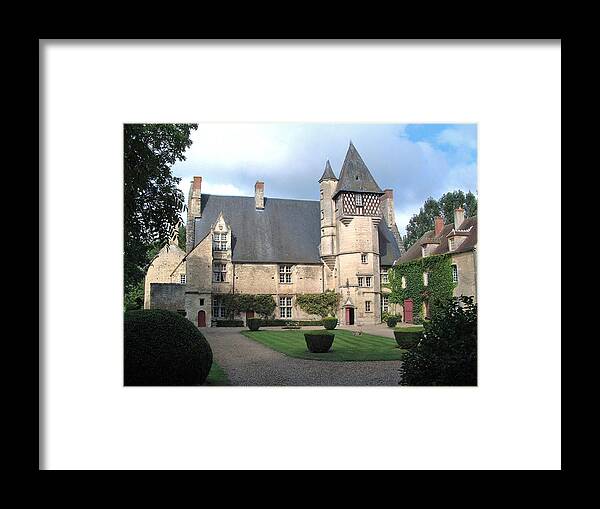 Europe Framed Print featuring the photograph Chateau Villamenant France by Joseph Hendrix