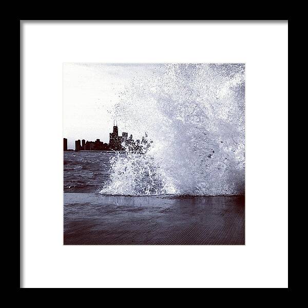 Primeshots Framed Print featuring the photograph #chicago: High Tide by Ivan Vega