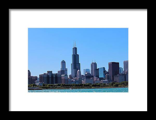 Skyline Framed Print featuring the photograph Chicago Skyline by Peter Ciro
