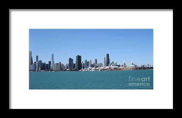 Chicago Framed Print featuring the photograph Chicago Skyline by Sonia Flores Ruiz