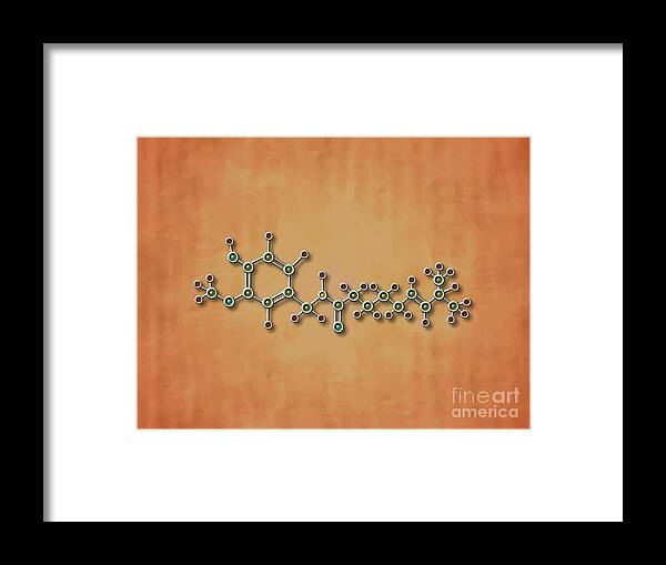 Chili Pepper Framed Print featuring the painting Chili Pepper Molecule by Pet Serrano