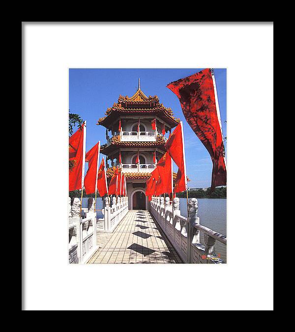 Pagoda Framed Print featuring the photograph Chinese Gardens North Pagoda 19C by Gerry Gantt
