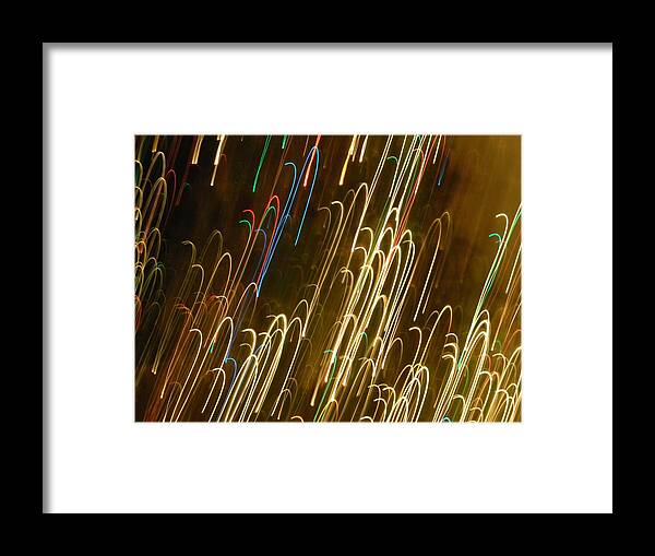 Christmas Framed Print featuring the photograph Christmas Card - Candy Canes by Marwan George Khoury