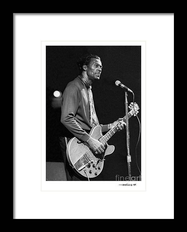 Musicians Framed Print featuring the photograph Chuck Berry 3 by Jonathan Fine