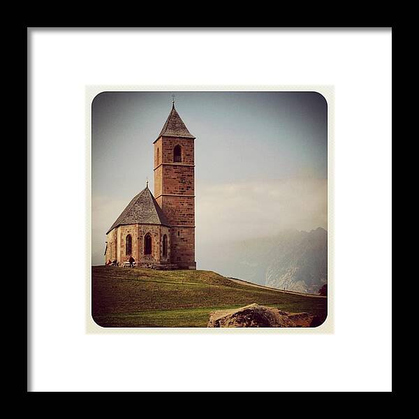 Church Framed Print featuring the photograph Church of Santa Giustina - Alto Adige by Luisa Azzolini