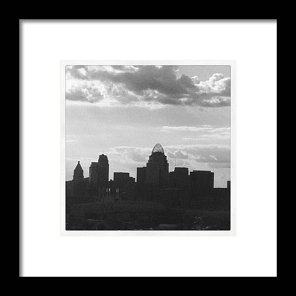 Cincinnati Framed Print featuring the photograph #cincinnati by Emily H
