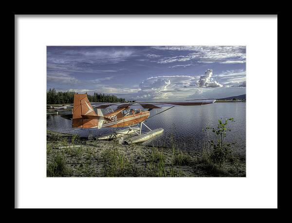 Aircraft Framed Print featuring the photograph Citabria on the Float Pond by Thomas Payer