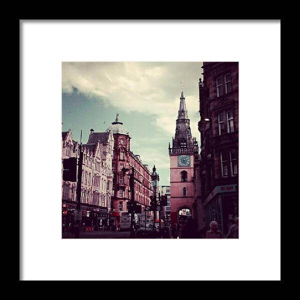 Beautiful Framed Print featuring the photograph #city #edinburgh #beautiful #vintage by Cheslie Wong