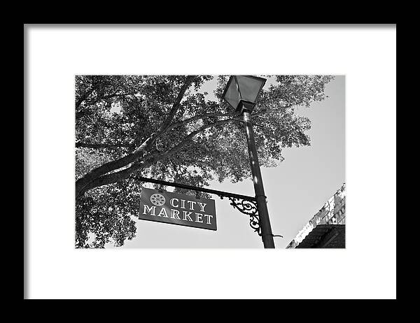 Black Framed Print featuring the photograph City Market by Jessica Brooks