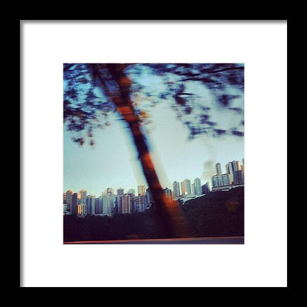 Brazil Framed Print featuring the photograph #city #mountains #tree #novalima by Elis Regina Martins