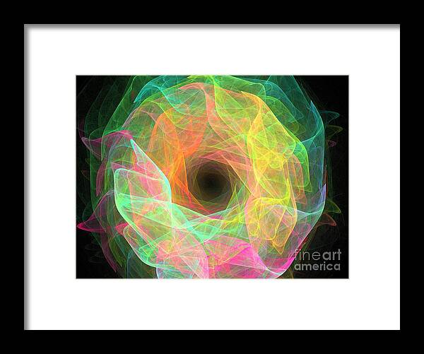 Abstract Framed Print featuring the digital art Clarity by Kim Sy Ok