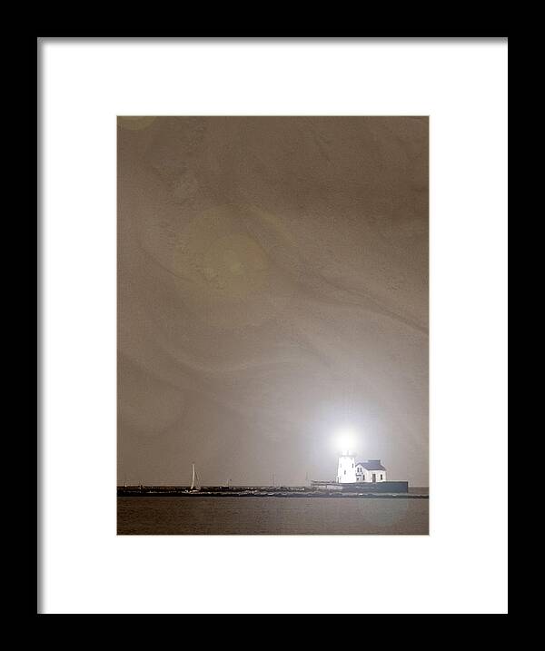Cleveland Framed Print featuring the photograph Cleveland Lighthouse I by Ken Krolikowski