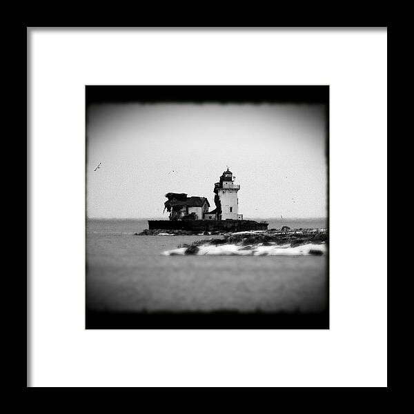  Framed Print featuring the photograph Cleveland Lighthouse by Lori Walter