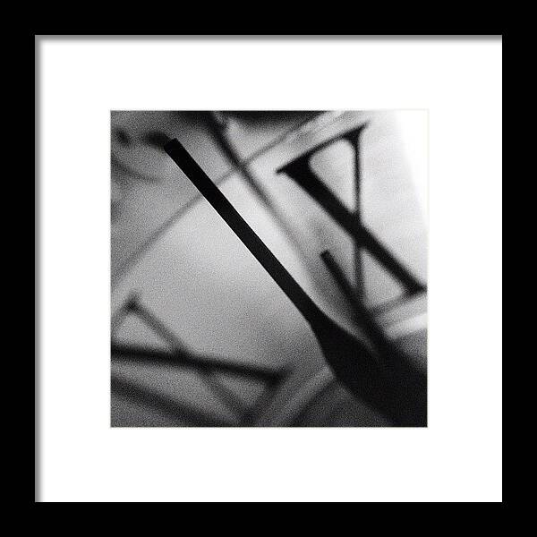 Clock Framed Print featuring the photograph Clock by Marc Gascoigne