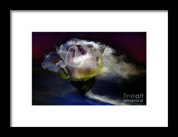 Clay Framed Print featuring the photograph Cloud Rose Painterly by Clayton Bruster